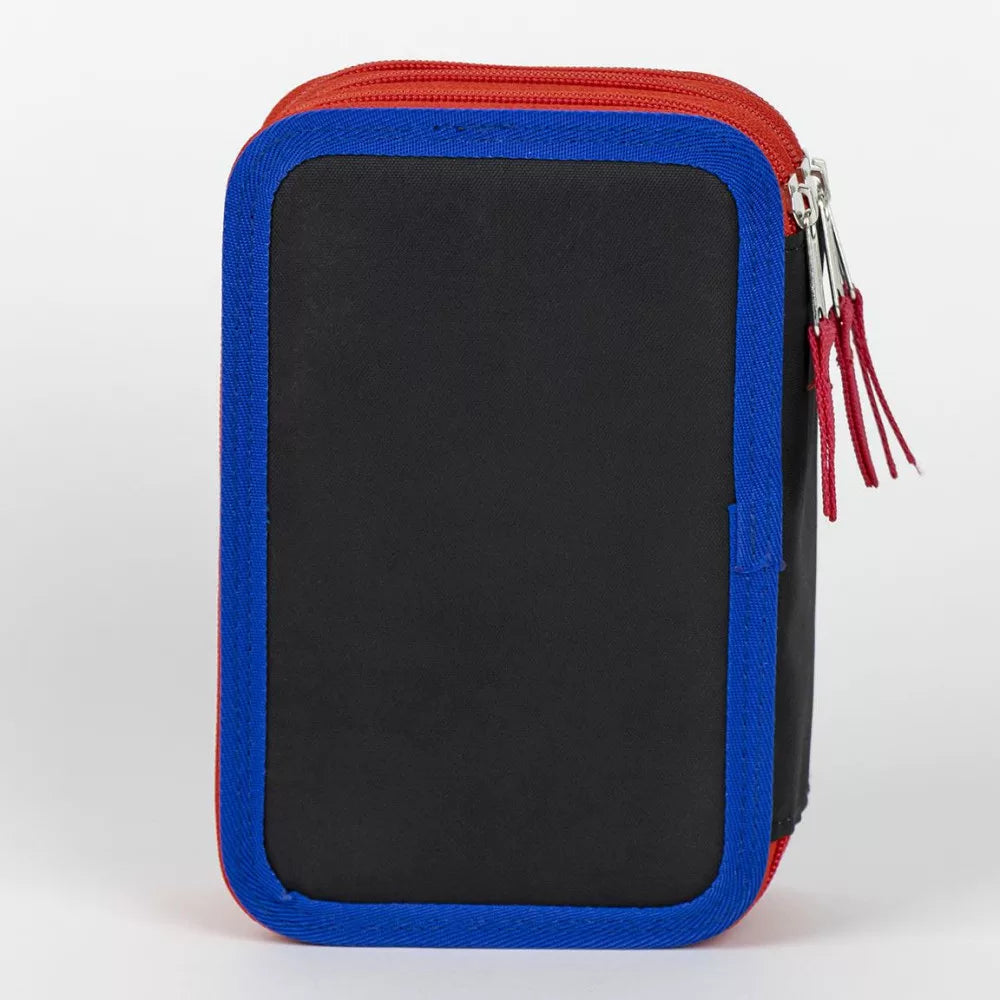 Trousse à crayons remplie à 3 niveaux Spiderman