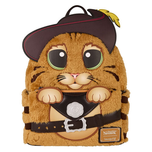Sac à dos en peluche Shrek Loungefly Le Chat Potté 26 cm