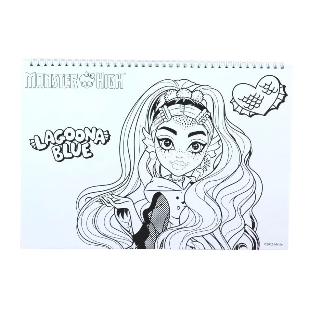 Carnet de croquis à spirale A/4 Monster High
