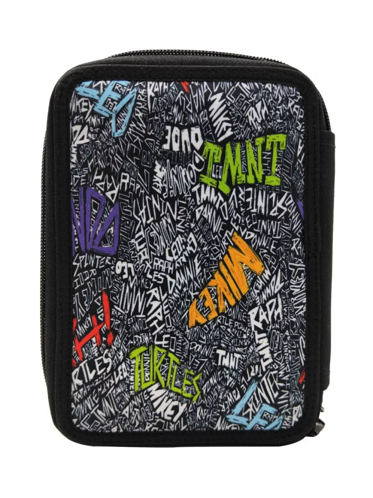Trousse à crayons remplie Tortues Ninja 2 niveaux
