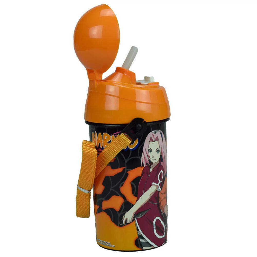 Gourde en plastique avec paille Naruto 500ml