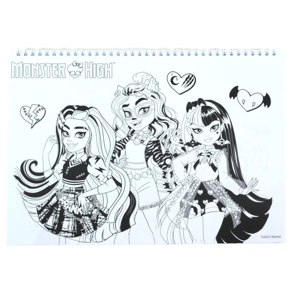 Carnet de croquis à spirale A/4 Monster High