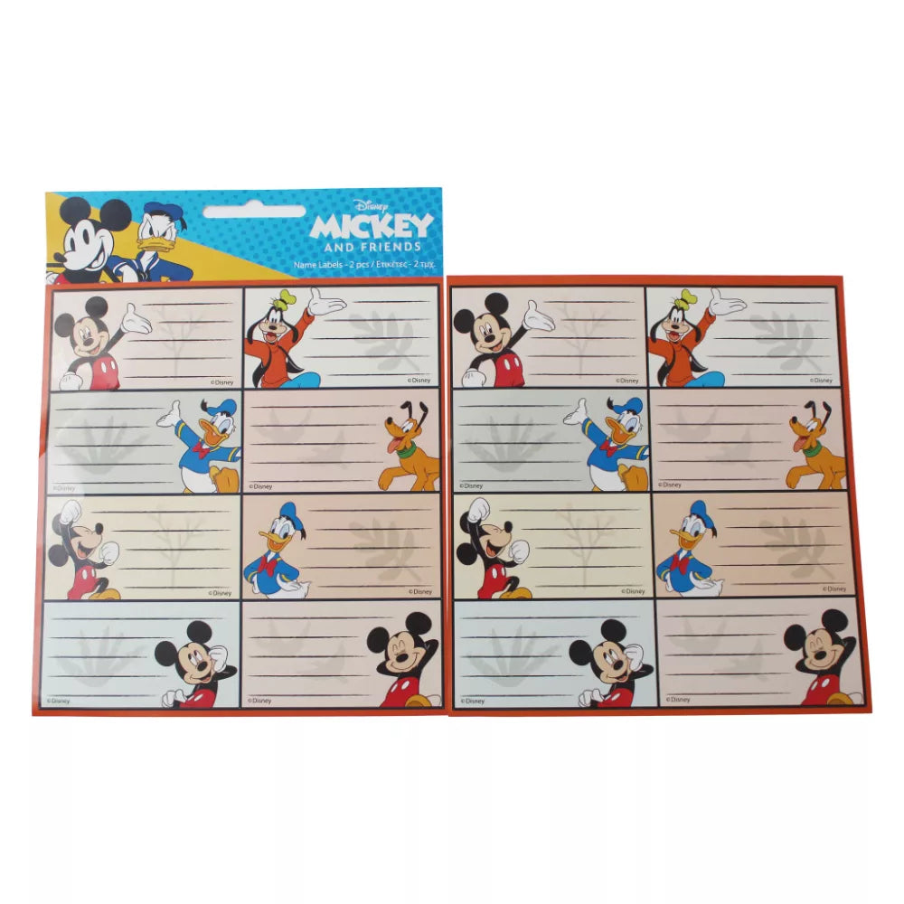 Lot de 16 étiquettes Mickey