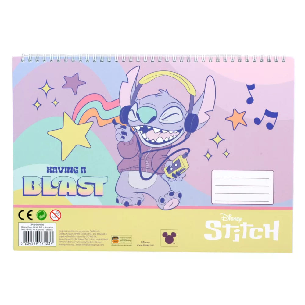 Carnet de croquis à spirale A/4 Stitch