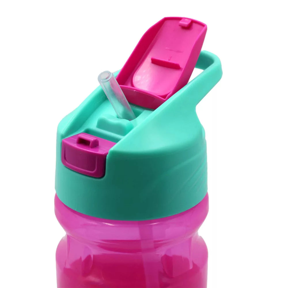 Gourde en plastique avec paille Princesses 500ml