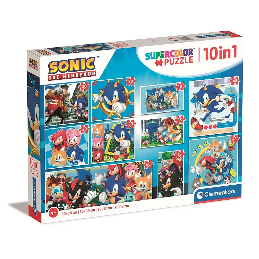 Puzzle 10 en 1 Sonic Clementoni