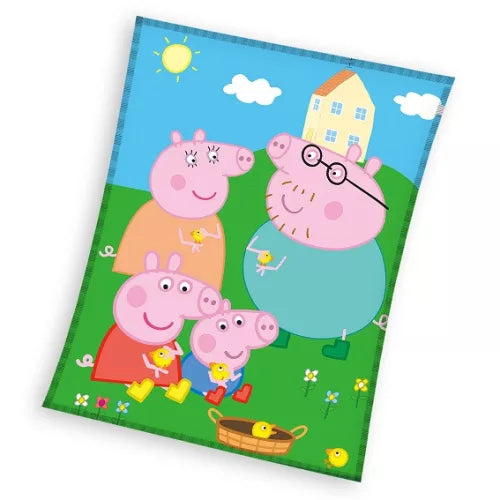 Couverture polaire corail Peppa Pig 150x200cm