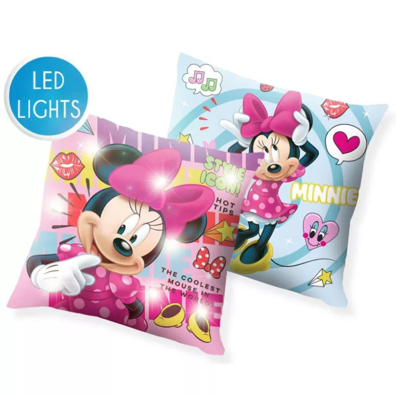 Coussin décoratif lumineux Minnie