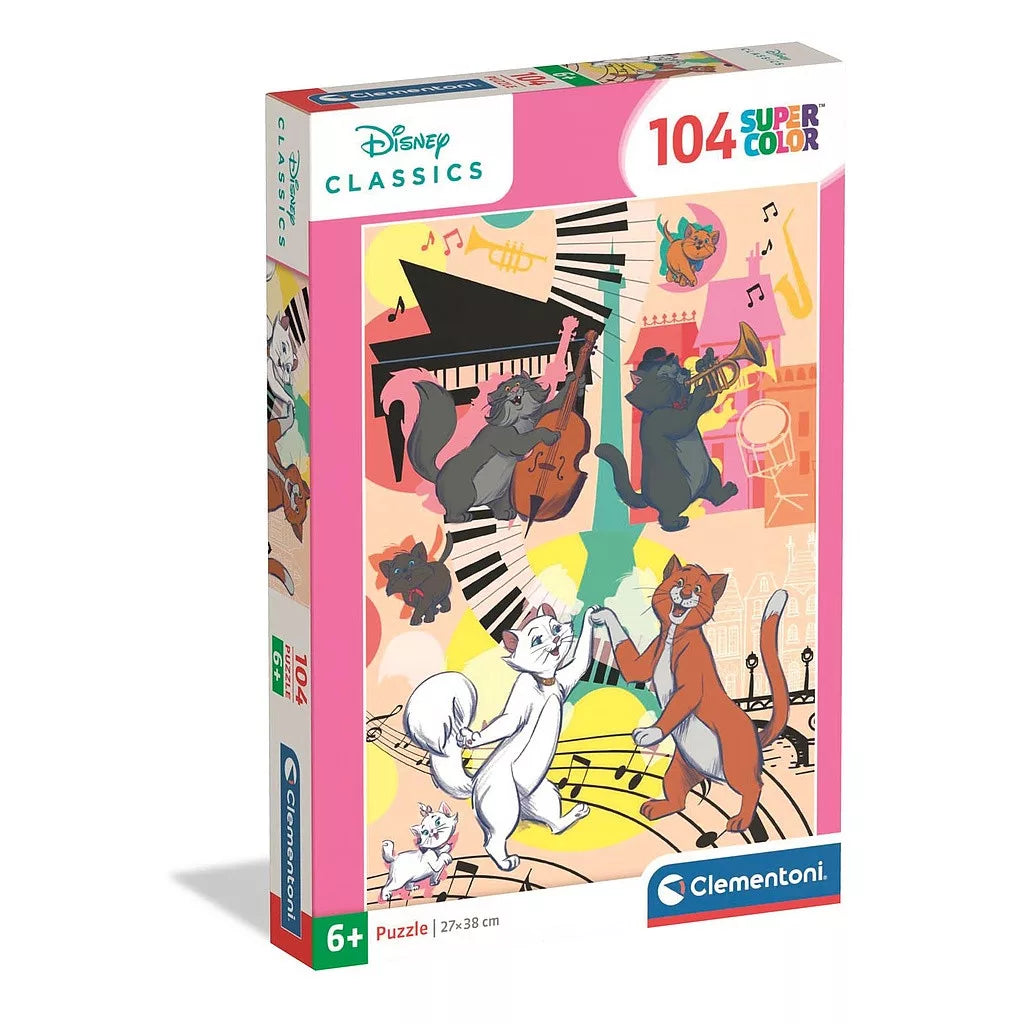 Puzzle Clementoni 104 pièces Disney Classics Les Aristochats