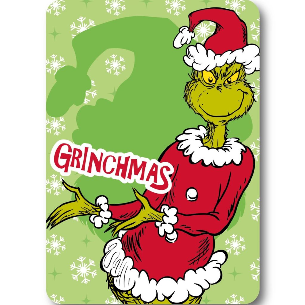 Couverture polaire de Noël Le Grinch 100x140cm