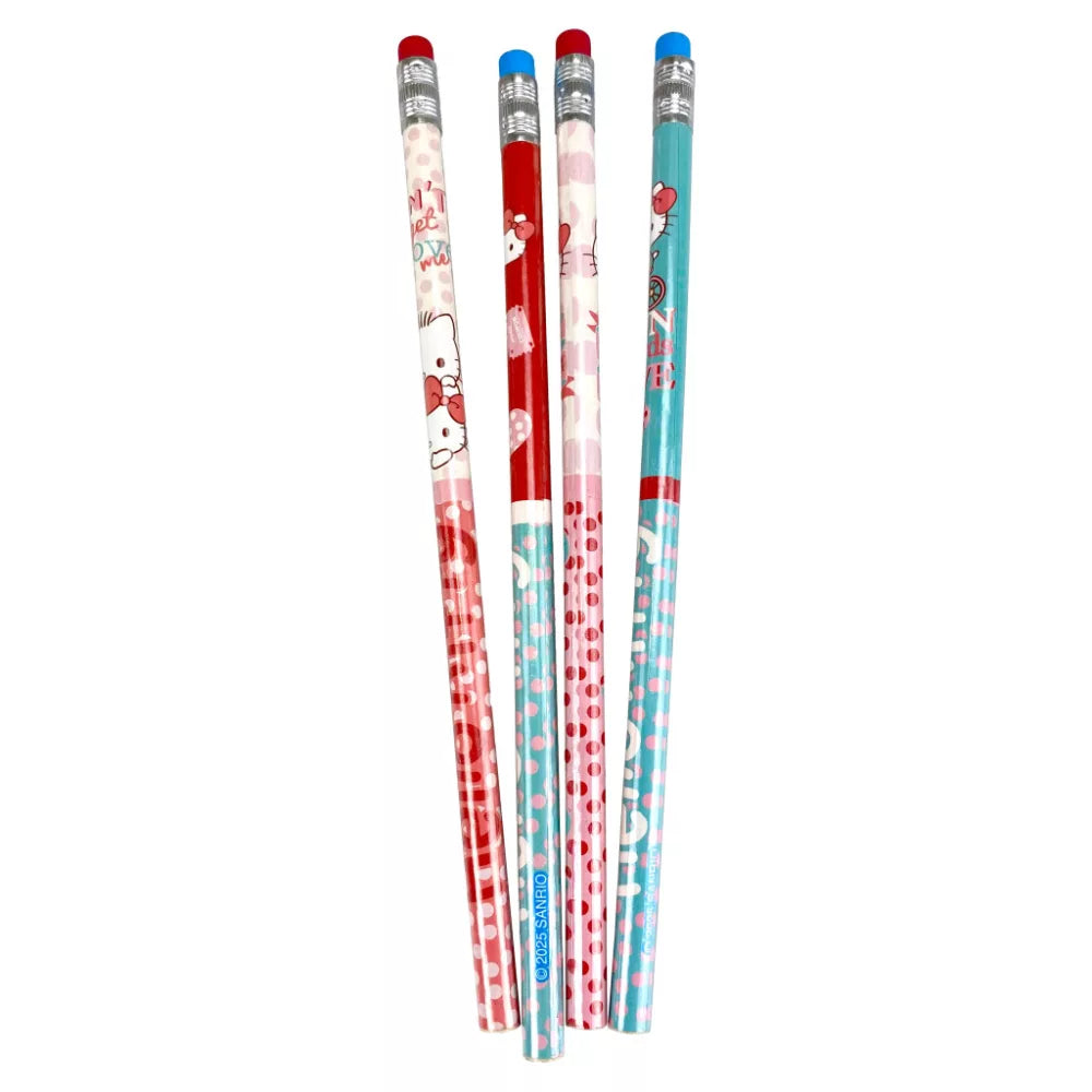 Lot de 4 crayons Hello Kitty