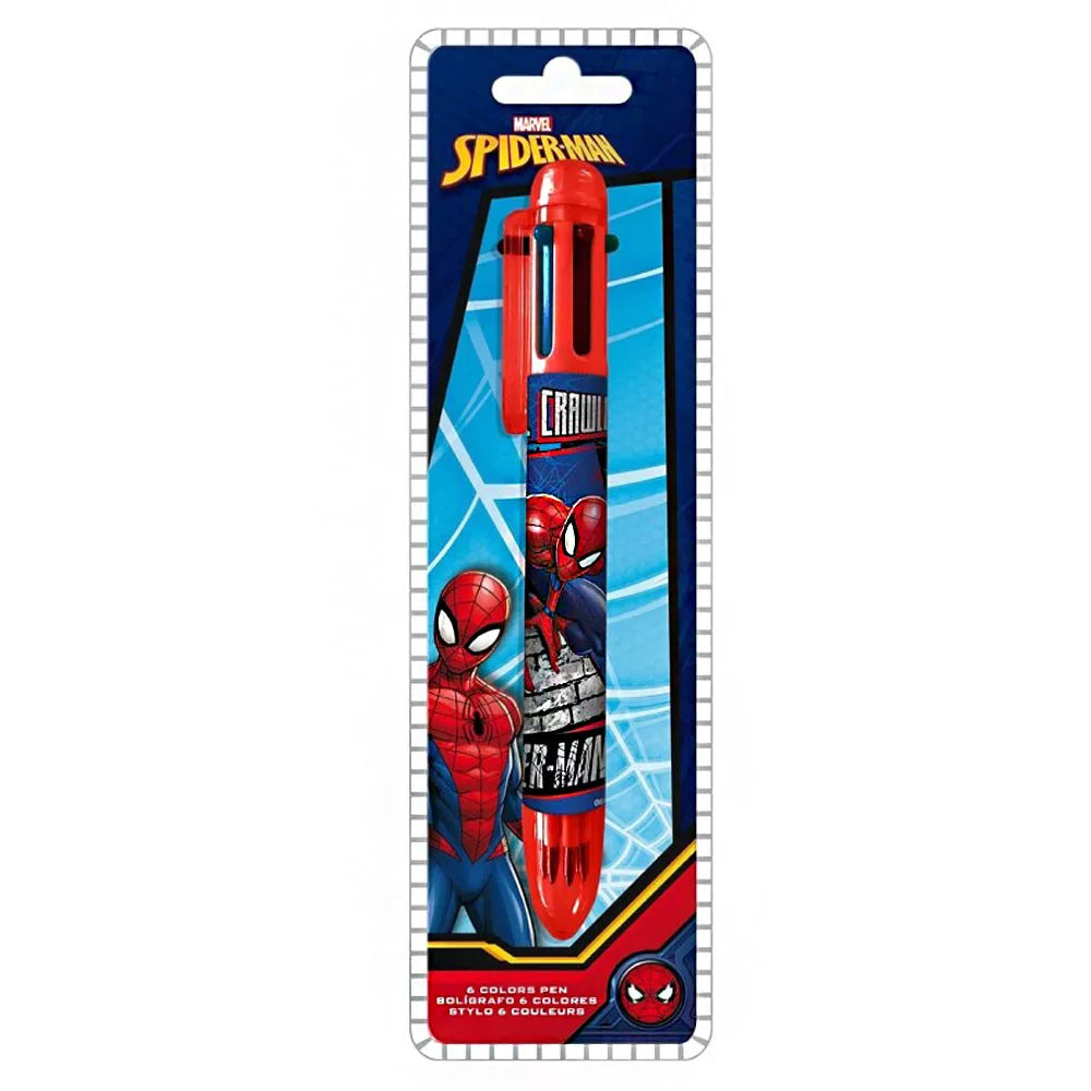 Stylo 6 couleurs Spiderman