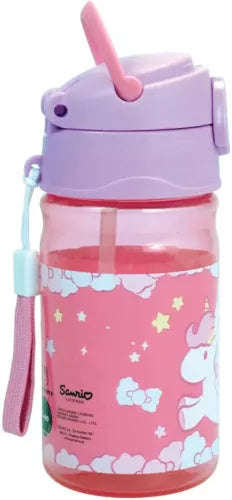 Bouteille en plastique Hello Kitty Licorne avec crochet 350 ml