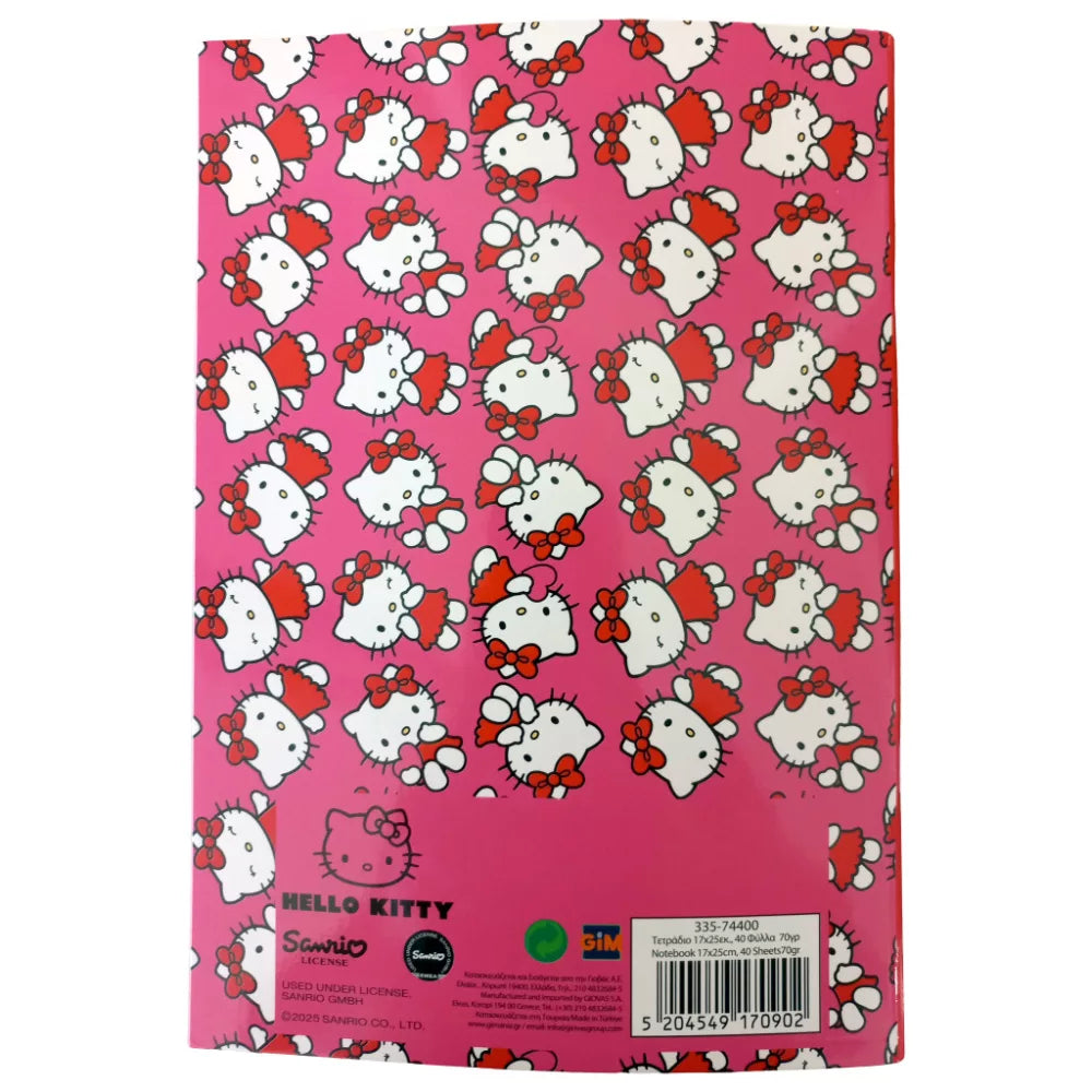 Carnet de notes ligné Hello Kitty