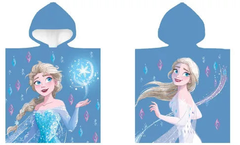 Poncho serviette de plage Reine des neiges