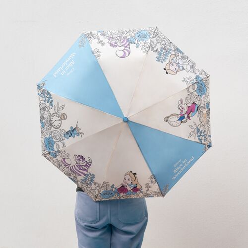 Parapluie pliant automatique Disney Alice au pays des merveilles