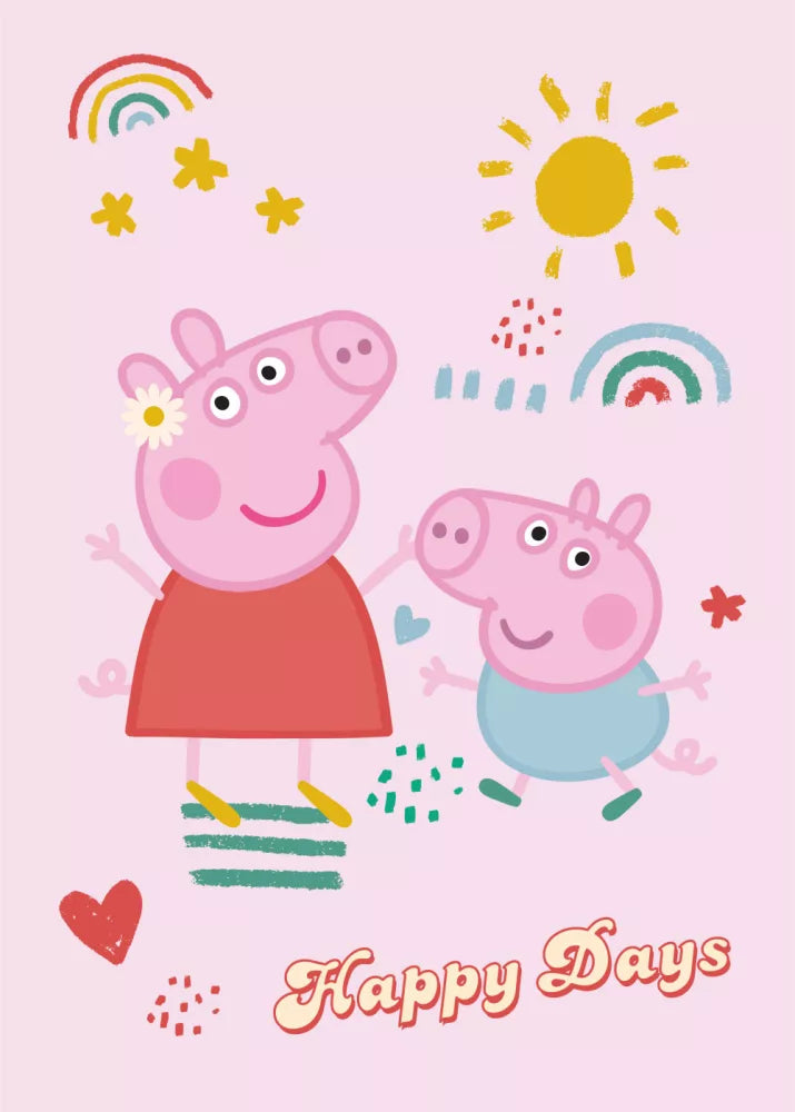 Plaid polaire 100x140cm Peppa Pig