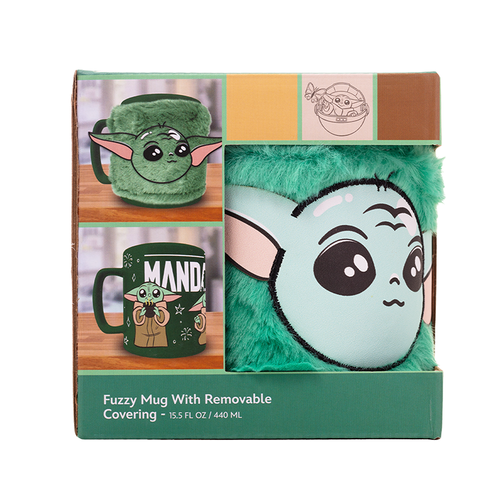 Tasse + housse en peluche Mandalorian 440ml