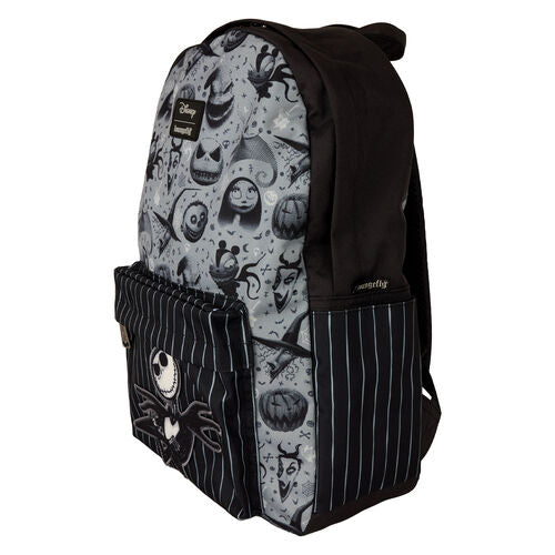 Sac à dos en nylon Disney Loungefly L'Étrange Noël de Monsieur Jack 43 cm