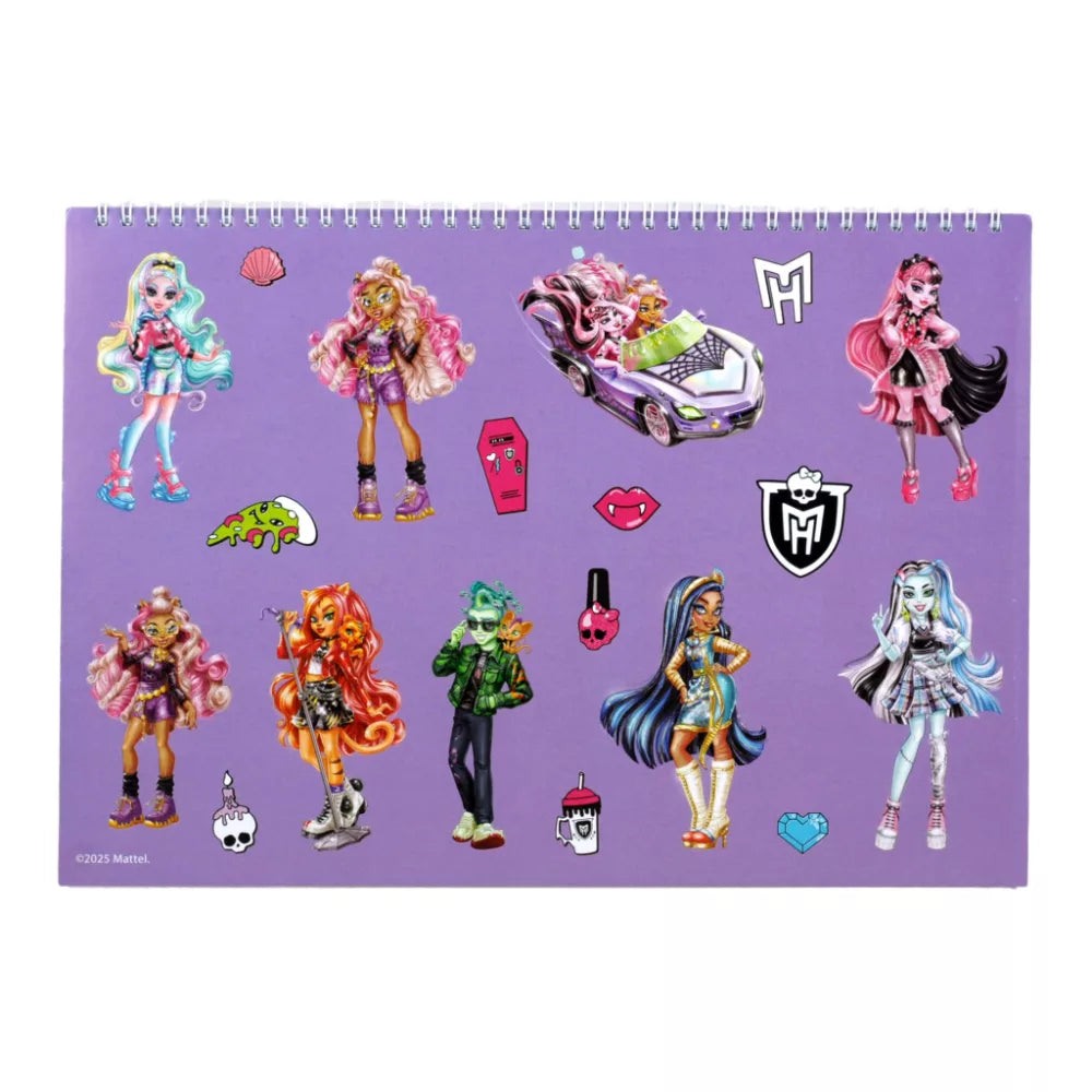 Carnet de croquis à spirale A/4 Monster High