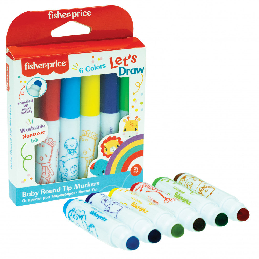Fisher-Price marqueurs lavables 6 pièces