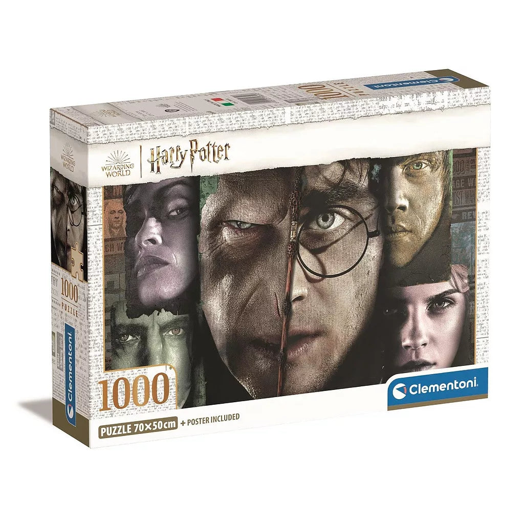 Puzzle compact Harry Potter 1000 pièces + poster inclus Clementoni