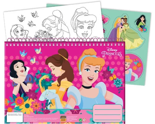 Carnet de croquis à spirale A/4 Princesses