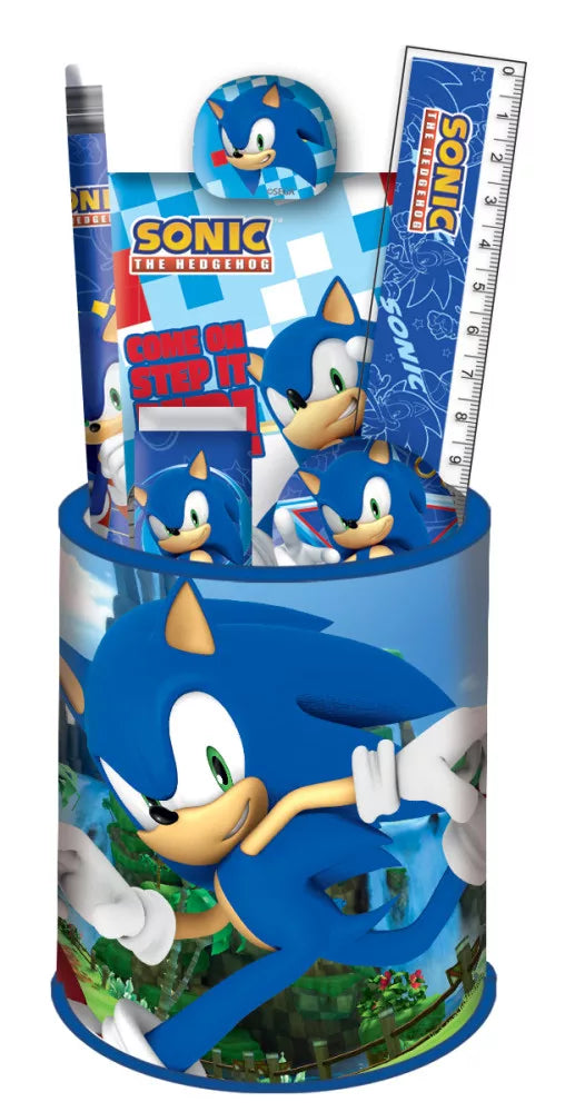 Ensemble de papeterie Sonic 7 pièces