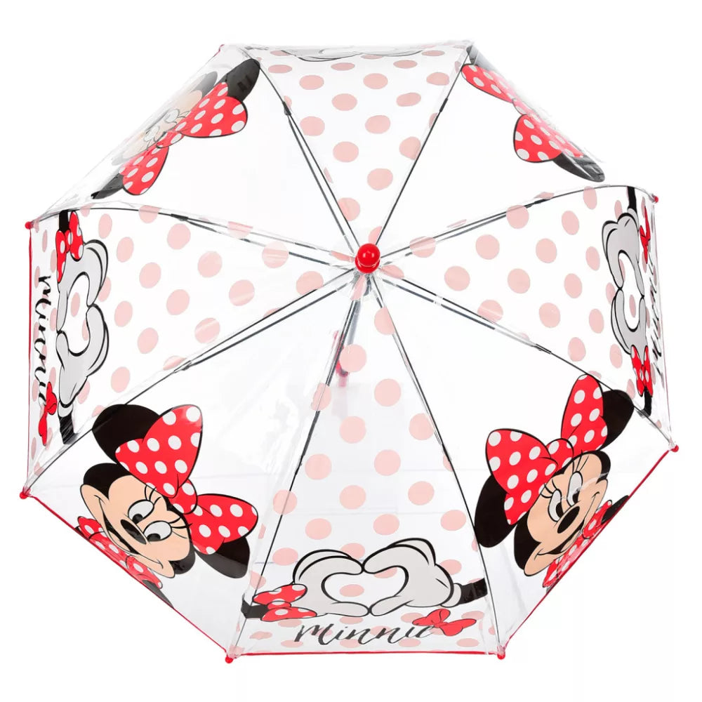 Parapluie transparent pour enfant Minnie Ø72 cm