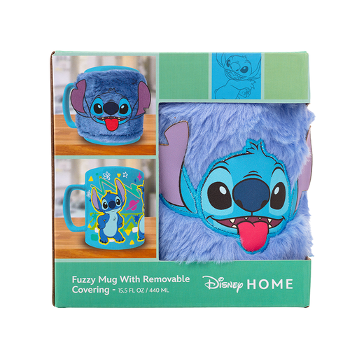 Tasse + housse en peluche Stitch 440ml