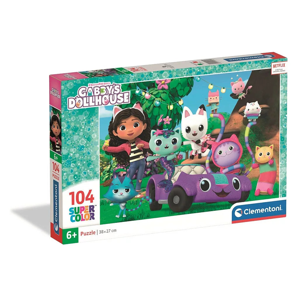 Puzzle Clementoni 104 pièces La maison de poupée de Gabby
