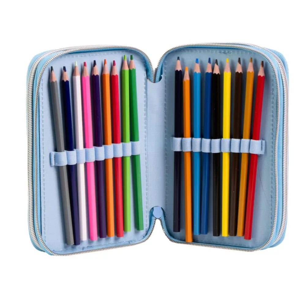 Trousse à crayons remplie Reine des neiges 3 niveaux
