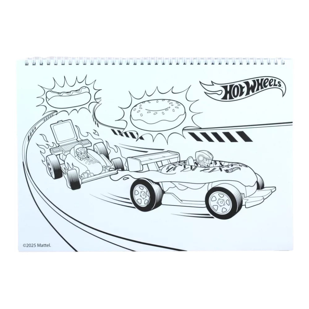 Carnet de croquis à spirale A/4 Hot Wheels