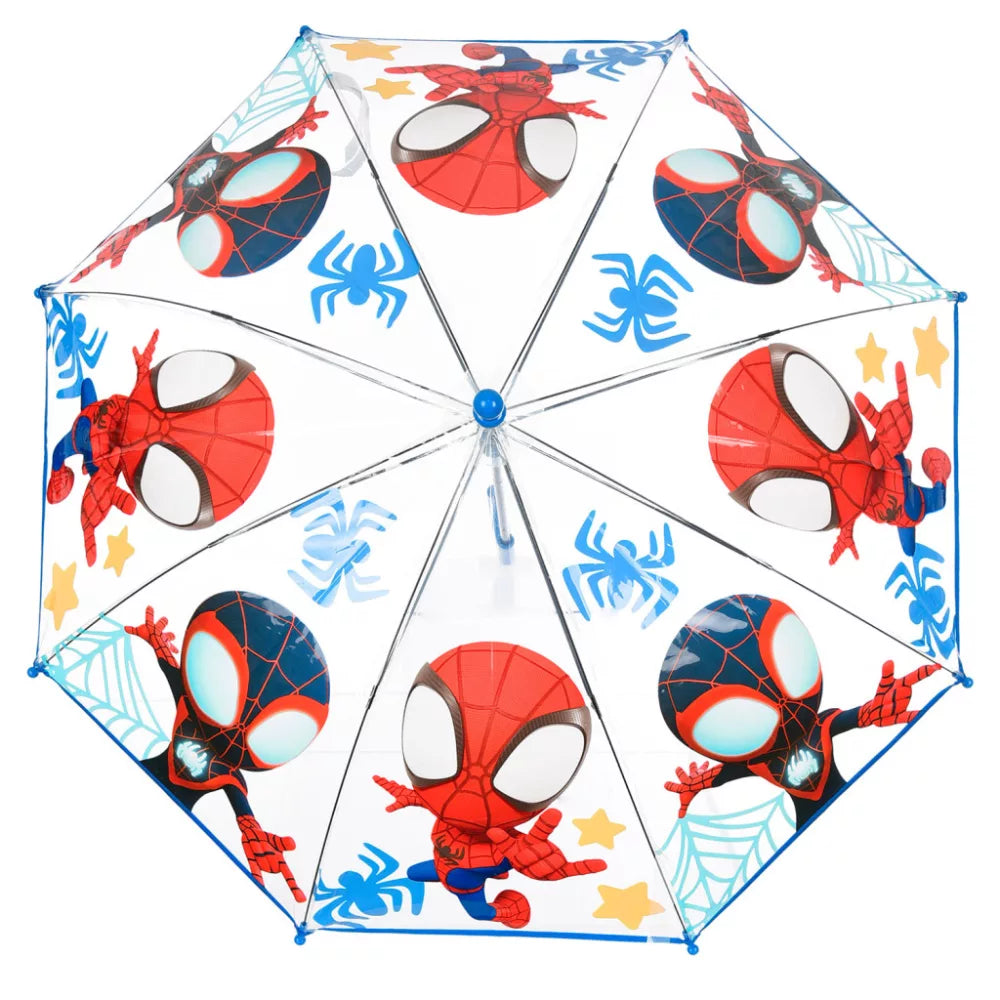 Parapluie transparent pour enfant Spidey Ø72 cm