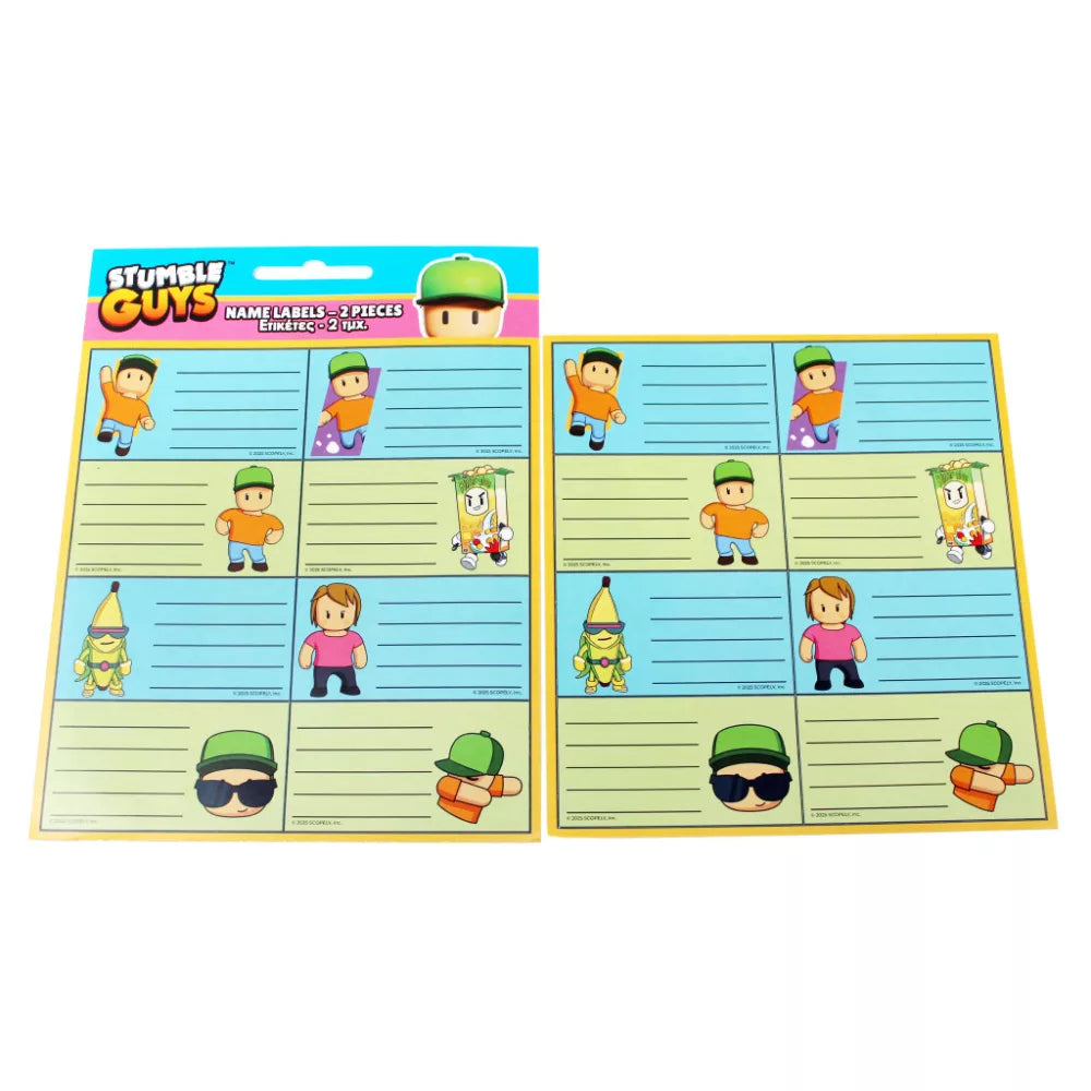 Lot de 16 étiquettes Stumbles Guys