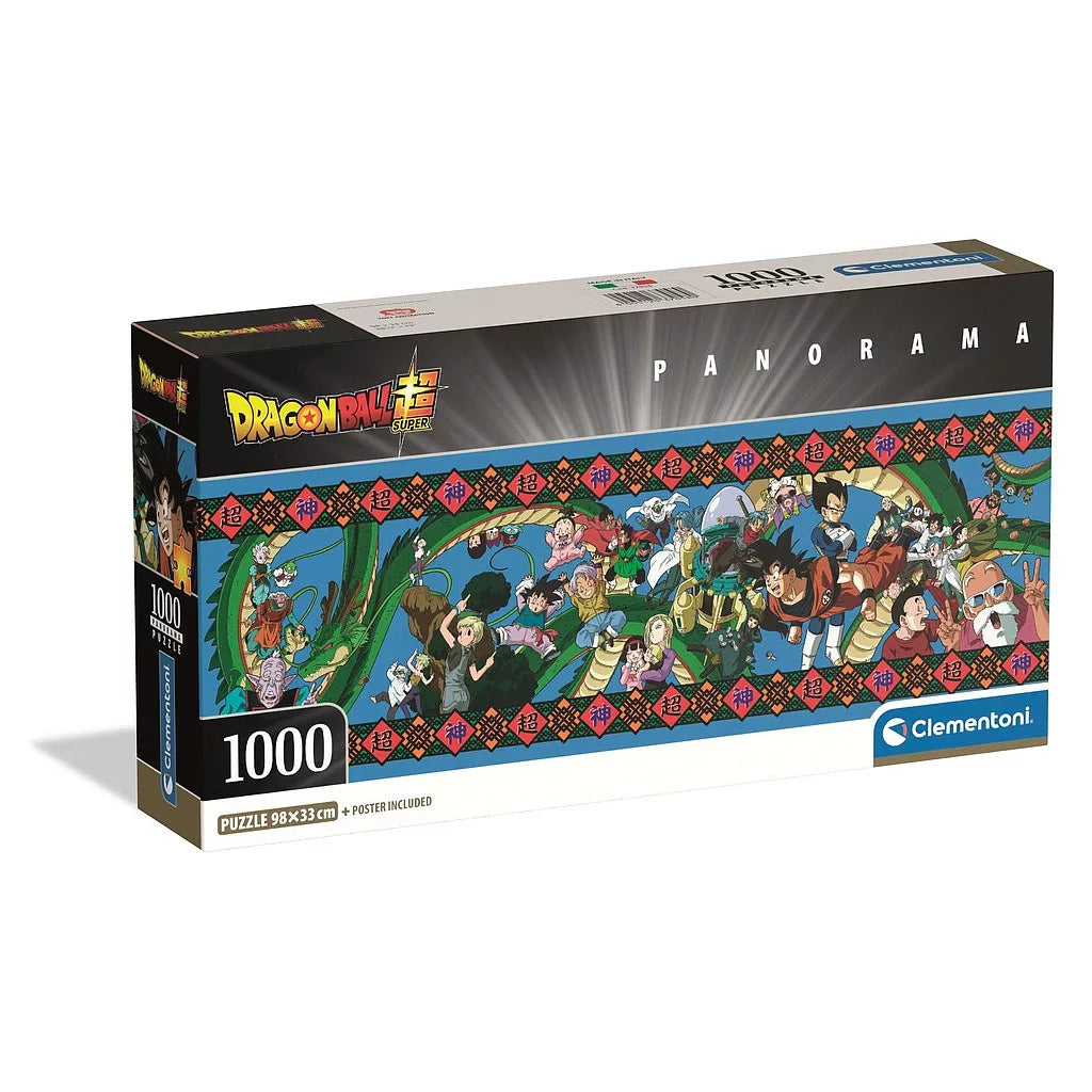 Puzzle compact panoramique Dragon Ball 1000 pièces + poster inclus Clementoni