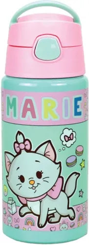 Bouteille en aluminium Marie avec paille 500ml
