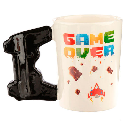 Tasse 3D Manette de jeu vidéo Pixel Game Over