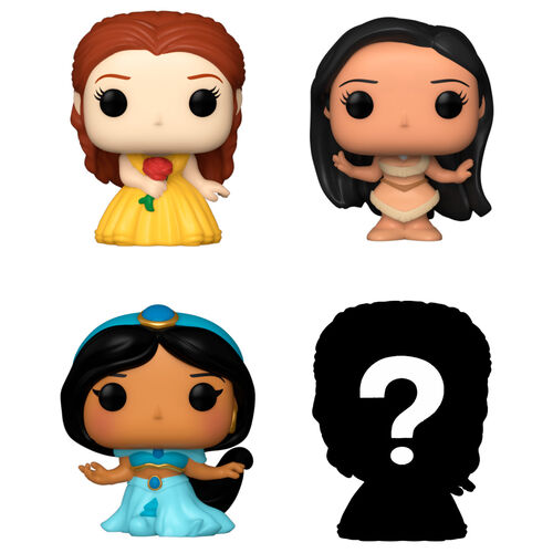 Coffret de 4 figurines Bitty POP Disney Princess Belle