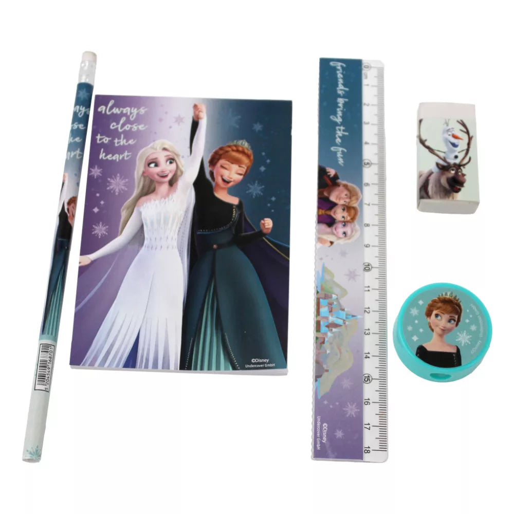 Ensemble de papeterie Reine des neiges 5 pièces