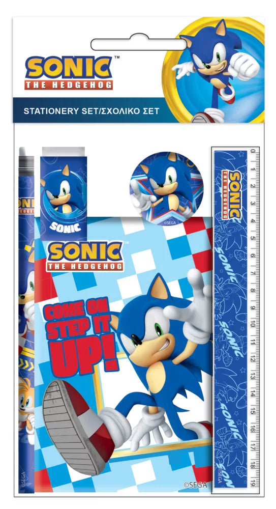 Ensemble de papeterie Sonic 5 pièces