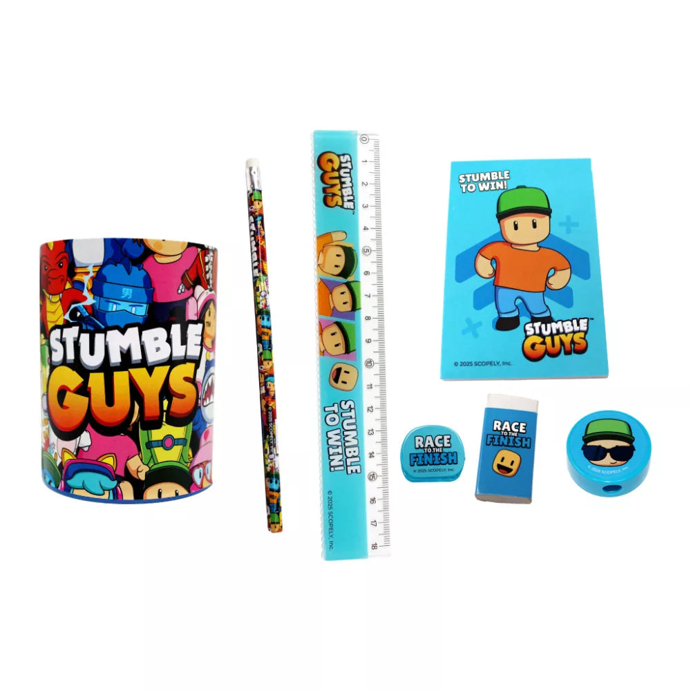 Ensemble de papeterie Stumble Guys 7 pièces