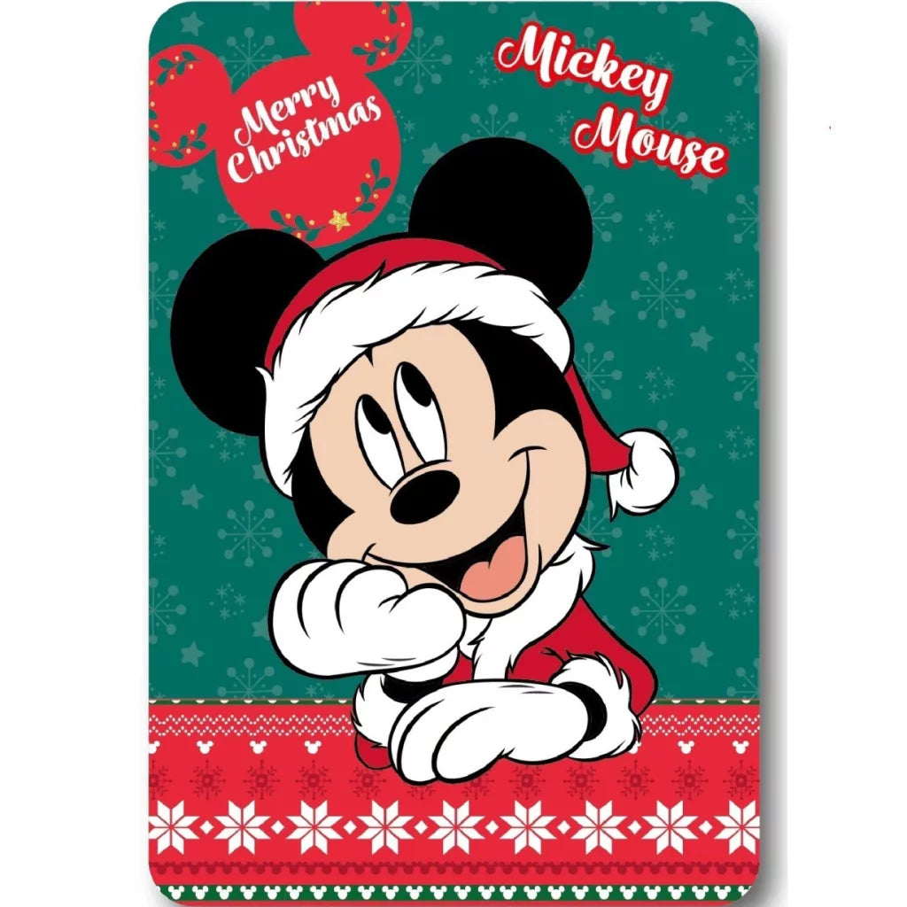 Couverture polaire de Noël Mickey 100 x 140 cm