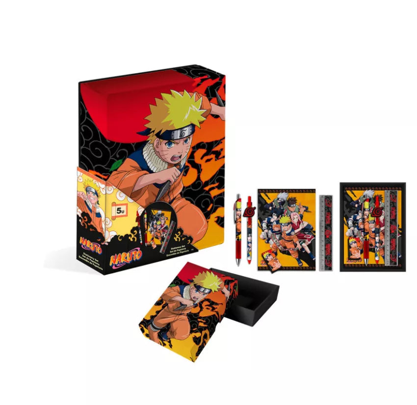 Coffret papeterie Naruto 5 pièces