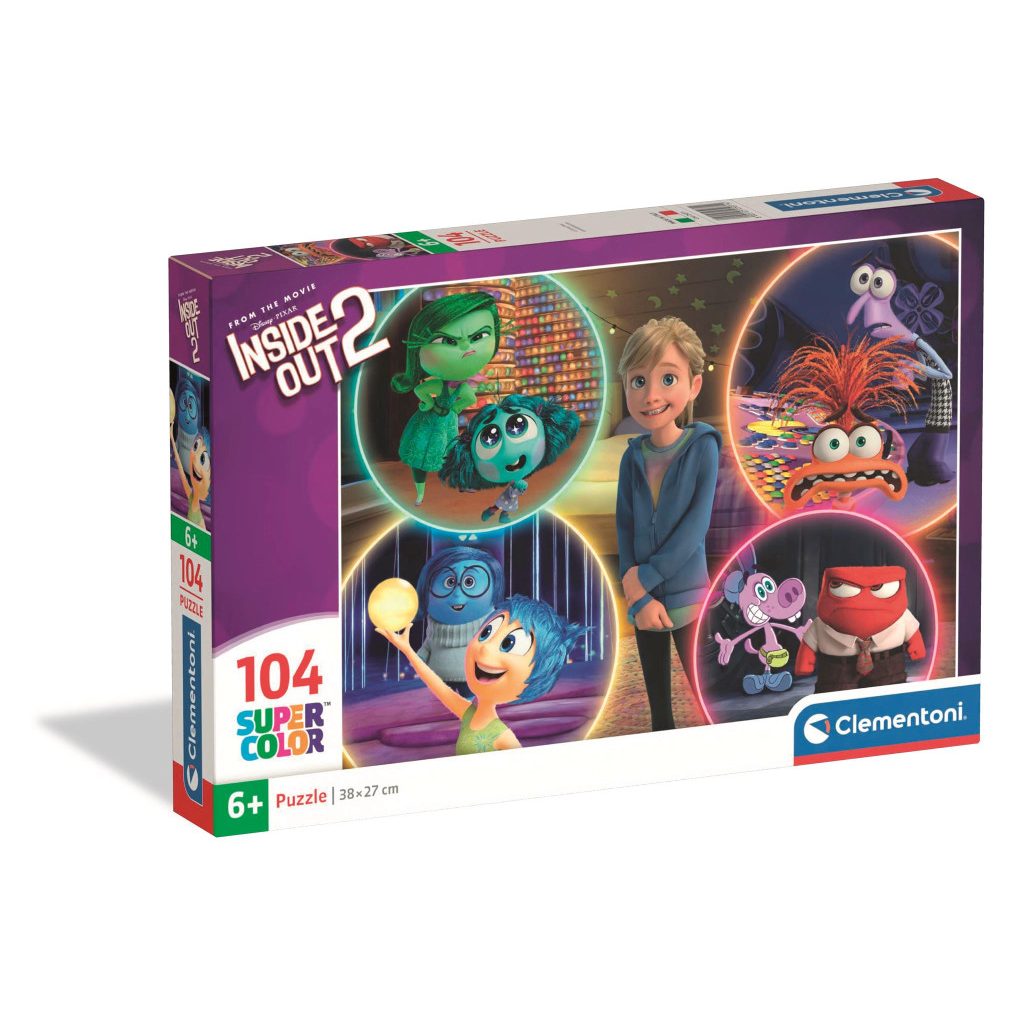 Puzzle Clementoni 104 pièces Disney Vice-Versa Émotions