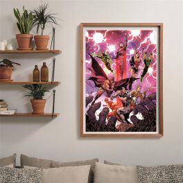 Puzzle compact 1000 pièces Défenseurs de la Ligue des Justiciers avec poster inclu Clementoni