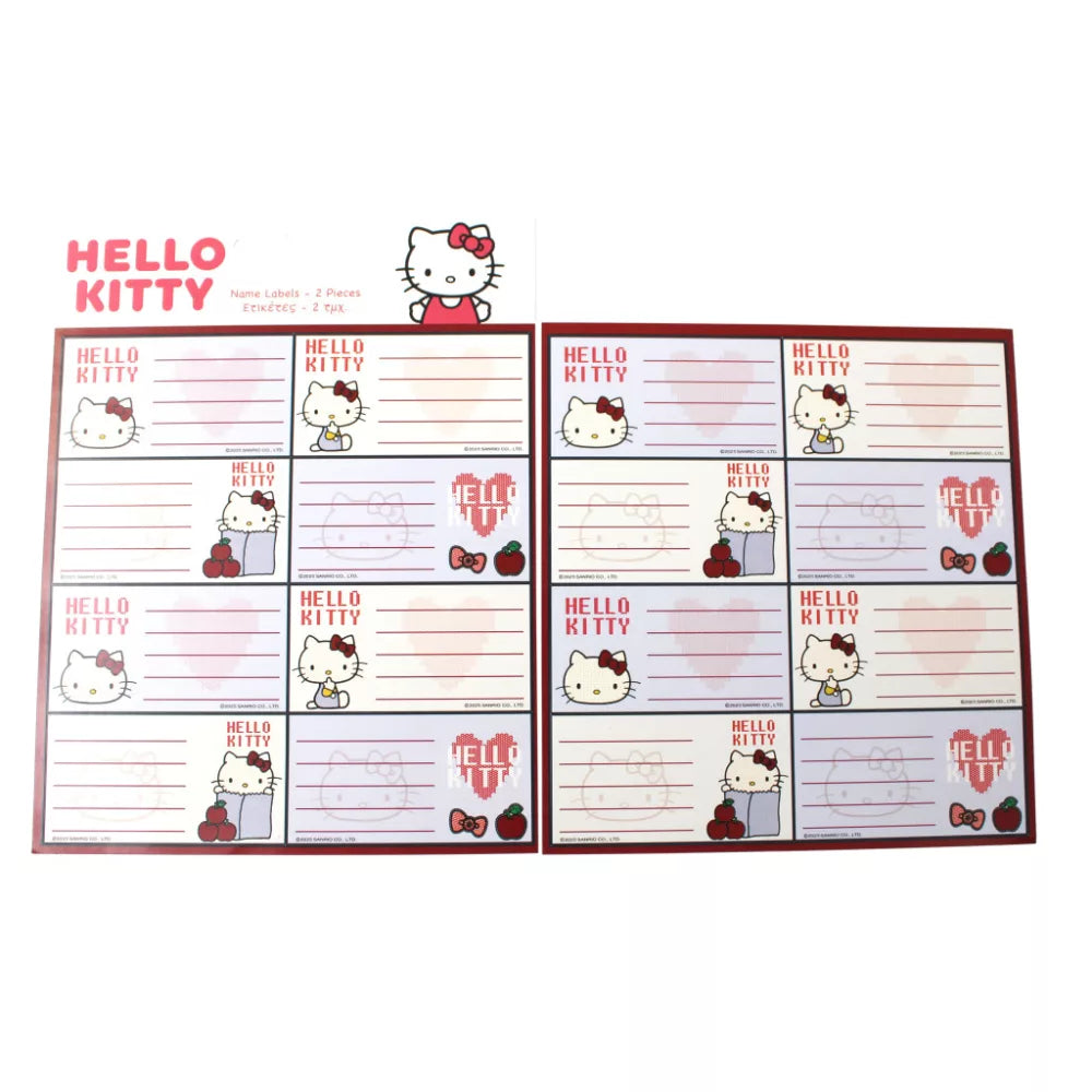Lot de 16 étiquettes Hello Kitty