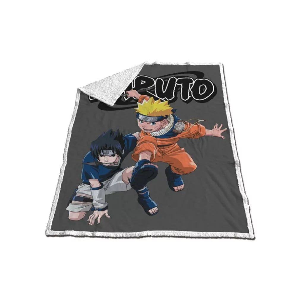 Couverture sherpa Naruto Sasuke 120x150cm