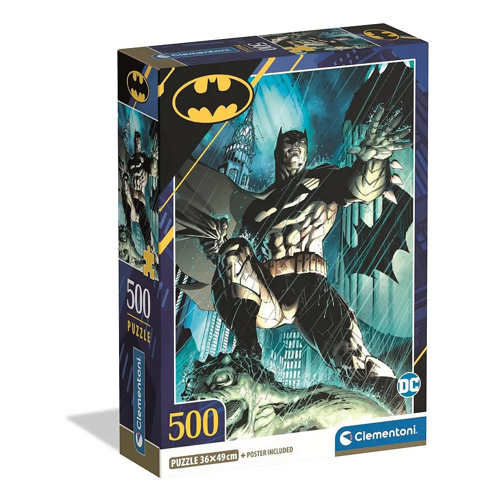 Puzzle compact Batman 500 pièces + poster inclus Clementoni