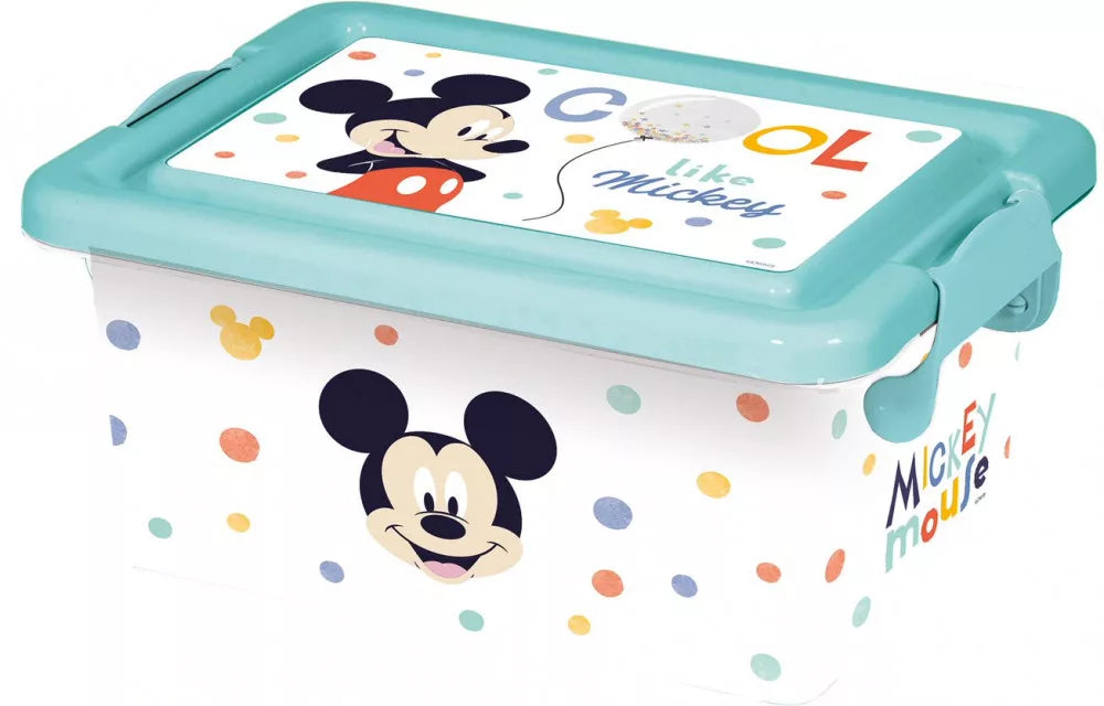 Boîte de rangement en plastique Disney Mickey 3,7 L